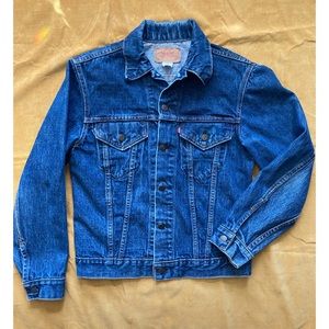 Vintage Levi’s denim trucker jacket : red tag : late 70’s early 80’s : unisex